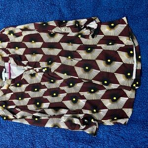 Geometric Patterned Blouse